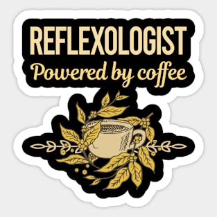 Powered By Coffee Reflexologist Sticker